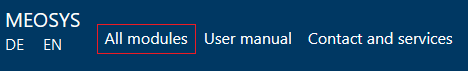 1. Click on "All modules" in the navigation bar
