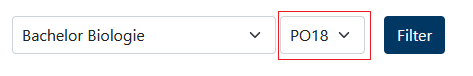 How do I filter modules through the given choices?