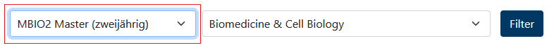 How do I filter modules through the given choices?
