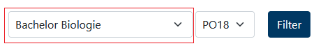How do I filter modules through the given choices?