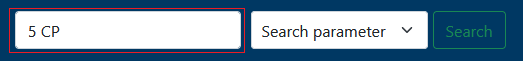 How can I search for things or my examination date in the application?