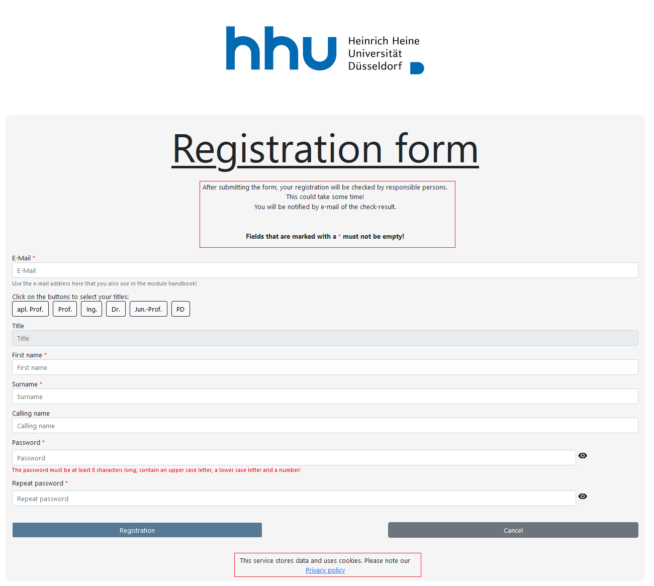 How do I register as an employee in the application?