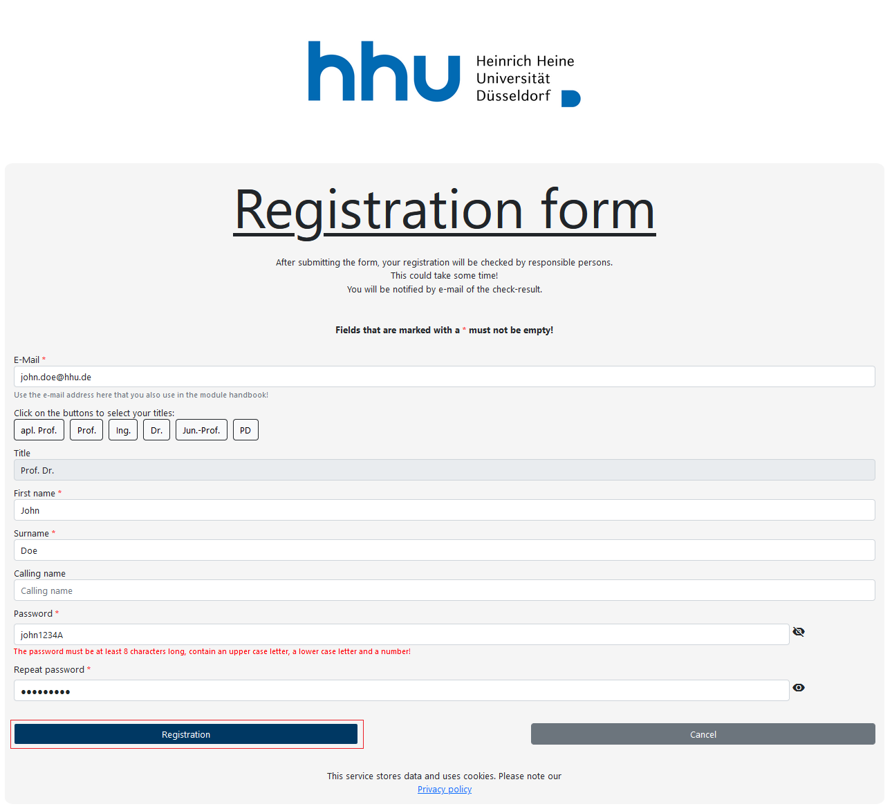 How do I register as an employee in the application?