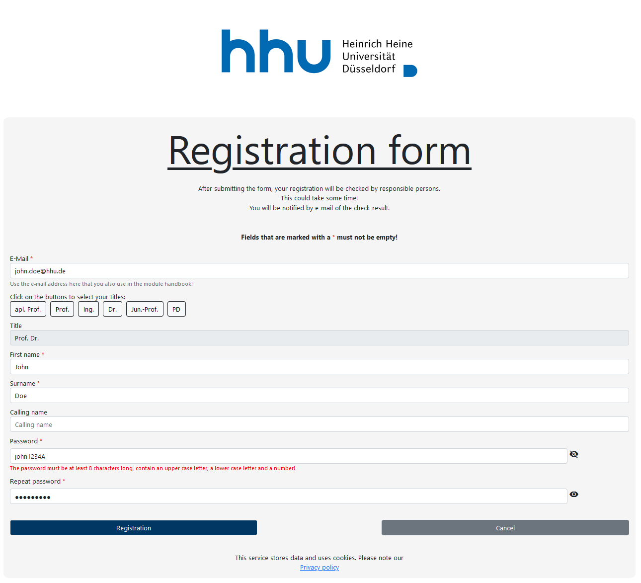 How do I register as an employee in the application?